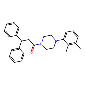 1-[4-(2,3-Dimethylphenyl)piperazin-1-yl]-3,3-diphenylpropan-1-one structure