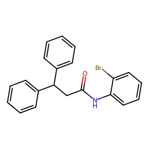 N-(2-bromophenyl)-3,3-diphenylpropanamide structure