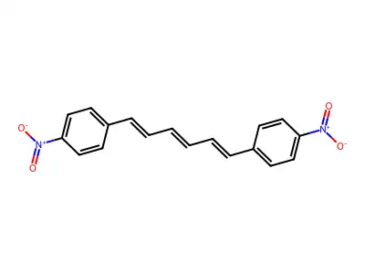 Benzene, 1,1'-(1,3,5-hexatriene-1,6-diyl)bis[4-nitro- structure