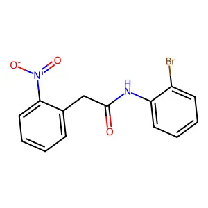 N-(2-bromophenyl)-2-(2-nitrophenyl)acetamide structure
