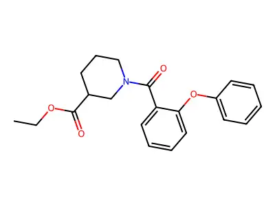 Ethyl 1-(2-phenoxybenzoyl)piperidine-3-carboxylate structure