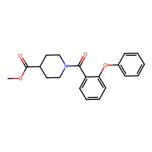 Methyl 1-(2-phenoxybenzoyl)piperidine-4-carboxylate structure