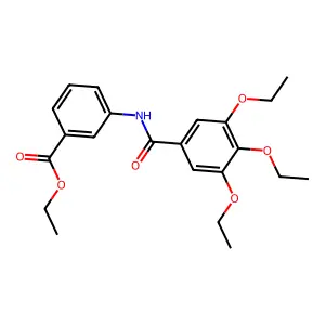 Ethyl 3-[(3,4,5-triethoxybenzoyl)amino]benzoate structure