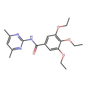 N-(4,6-dimethylpyrimidin-2-yl)-3,4,5-triethoxybenzamide structure