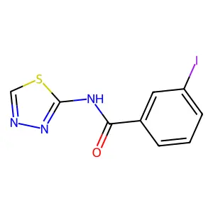 3-iodo-N-(1,3,4-thiadiazol-2-yl)benzamide structure