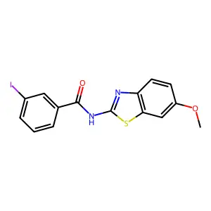 3-iodo-N-(6-methoxy-1,3-benzothiazol-2-yl)benzamide structure