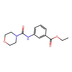 Ethyl 3-[(morpholin-4-ylcarbonyl)amino]benzoate structure