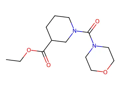 Ethyl 1-(morpholine-4-carbonyl)piperidine-3-carboxylate structure