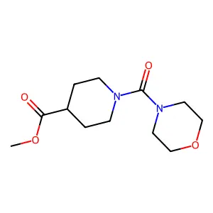 Methyl 1-(morpholine-4-carbonyl)piperidine-4-carboxylate structure