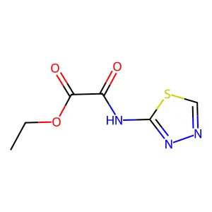 Ethyl oxo(1,3,4-thiadiazol-2-ylamino)acetate structure