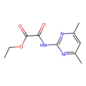 Ethyl [(4,6-dimethylpyrimidin-2-yl)amino](oxo)acetate structure