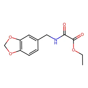 Acetic acid, 2-[(1,3-benzodioxol-5-ylmethyl)amino]-2-oxo-, ethyl ester structure