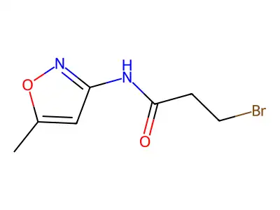 3-Bromo-N-(5-methylisoxazol-3-yl)propanamide structure