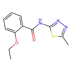 2-ethoxy-N-(5-methyl-1,3,4-thiadiazol-2-yl)benzamide structure