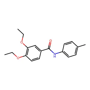 3,4-diethoxy-N-(4-methylphenyl)benzamide structure