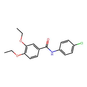 N-(4-chlorophenyl)-3,4-diethoxybenzamide structure