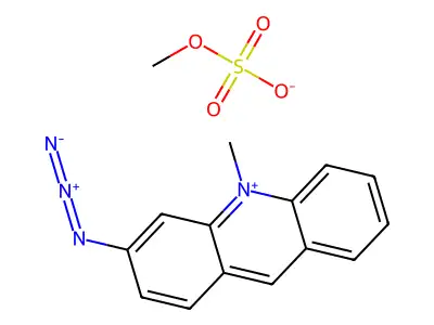 Acridinium, 3-azido-10-methyl-, methyl sulfate (9CI) structure