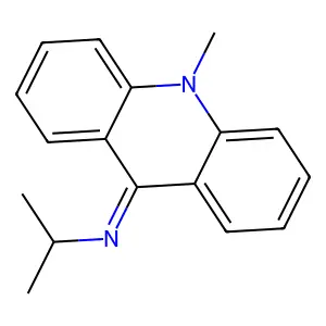 2-Propanamine, N-(10-methyl-9(10H)-acridinylidene)- structure