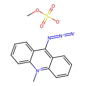 9-叠氮基-10-甲基吖啶硫酸甲酯 structure