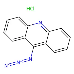 Acridine, 9-azido-, monohydrochloride structure