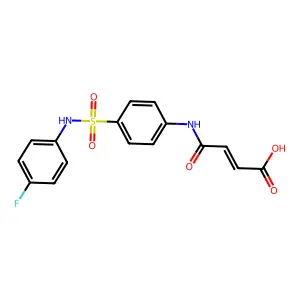 4-[4-[(4-Fluorophenyl)sulfamoyl]anilino]-4-oxobut-2-enoic acid structure