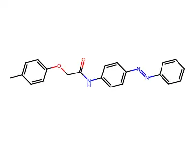 2-(4-Methylphenoxy)-N-(4-(phenyldiazenyl)phenyl)acetamide structure