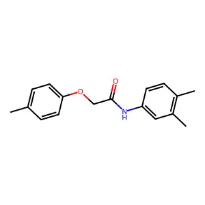 N-(3,4-dimethylphenyl)-2-(4-methylphenoxy)acetamide structure