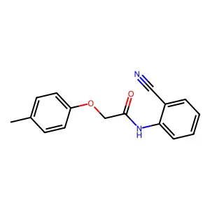 N-(2-cyanophenyl)-2-(4-methylphenoxy)acetamide structure