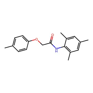 N-mesityl-2-(4-methylphenoxy)acetamide structure