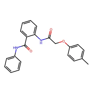 2-{[(4-methylphenoxy)acetyl]amino}-N-phenylbenzamide structure