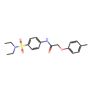 N-[4-(diethylsulfamoyl)phenyl]-2-(4-methylphenoxy)acetamide structure