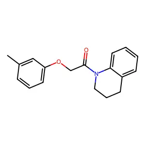 1-[(3-Methylphenoxy)acetyl]-1,2,3,4-tetrahydroquinoline structure