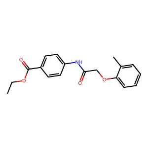 Ethyl 4-{[(2-methylphenoxy)acetyl]amino}benzoate structure