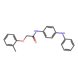 N-(4-anilinophenyl)-2-(2-methylphenoxy)acetamide structure