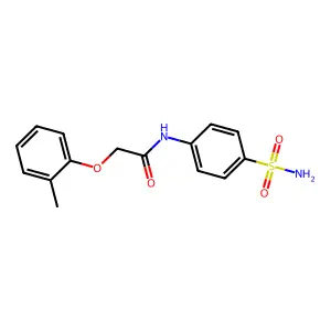 2-(2-methylphenoxy)-N-(4-sulfamoylphenyl)acetamide structure