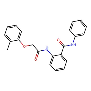 2-{[(2-methylphenoxy)acetyl]amino}-N-phenylbenzamide structure