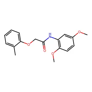 N-(2,5-dimethoxyphenyl)-2-(2-methylphenoxy)acetamide structure