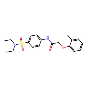 N-[4-(diethylsulfamoyl)phenyl]-2-(2-methylphenoxy)acetamide structure