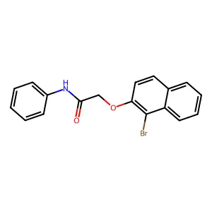 2-(1-bromonaphthalen-2-yl)oxy-N-phenylacetamide structure