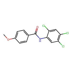 4-methoxy-N-(2,4,5-trichlorophenyl)benzamide structure