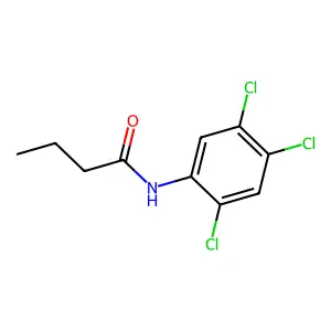 N-(2,4,5-trichlorophenyl)butanamide structure