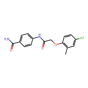 4-{[(4-Chloro-2-methylphenoxy)acetyl]amino}benzamide structure