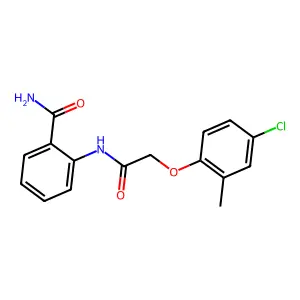 2-{[(4-Chloro-2-methylphenoxy)acetyl]amino}benzamide structure