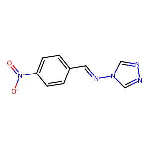 4H-1,2,4-Triazol-4-amine, N-[(4-nitrophenyl)methylene]- structure