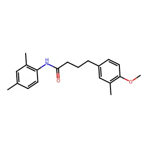 N-(2,4-dimethylphenyl)-4-(4-methoxy-3-methylphenyl)butanamide structure