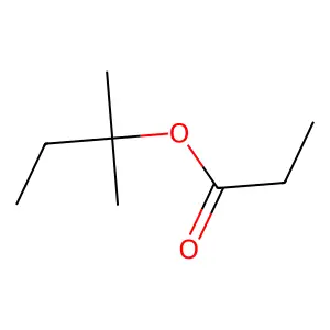 Propanoic acid, 1,1-dimethylpropyl ester structure