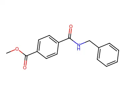 Methyl 4-[(benzylamino)carbonyl]benzoate structure
