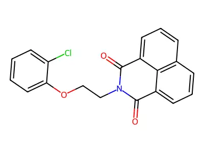 2-[2-(2-Chlorophenoxy)ethyl]benzo[de]isoquinoline-1,3-dione structure