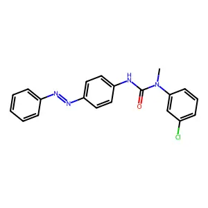 Urea, 1-(3-chlorophenyl)-1-methyl-3-(4-phenylazo)phenyl- structure
