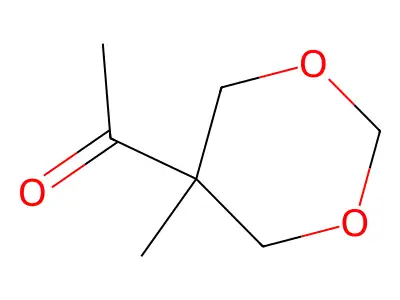 5-Acetyl-5-methyl-1,3-dioxane structure